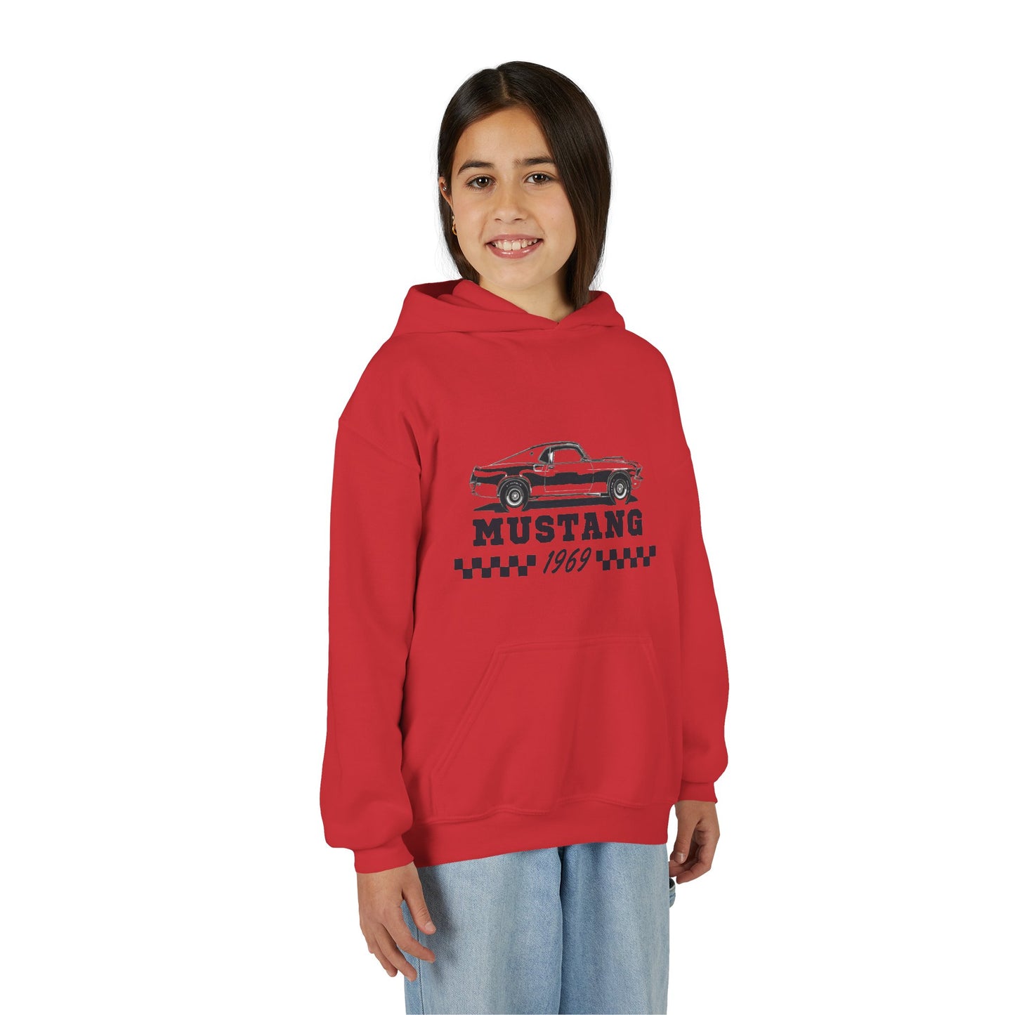 Youth Mustang 1969 Hoodie – Classic Vintage Car Pullover