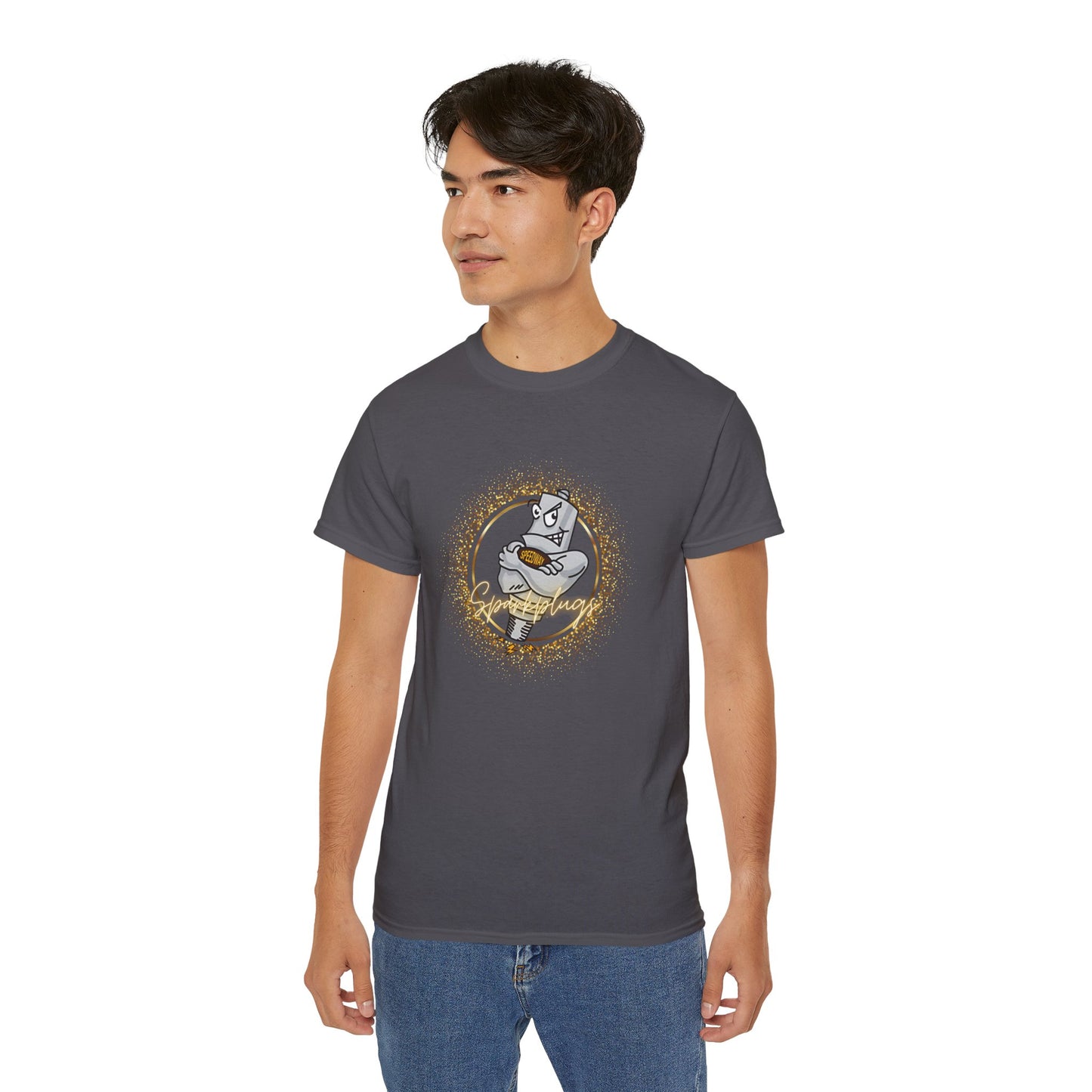 Adult Graphic Tee, Sparkling Speedway Sparkplugs