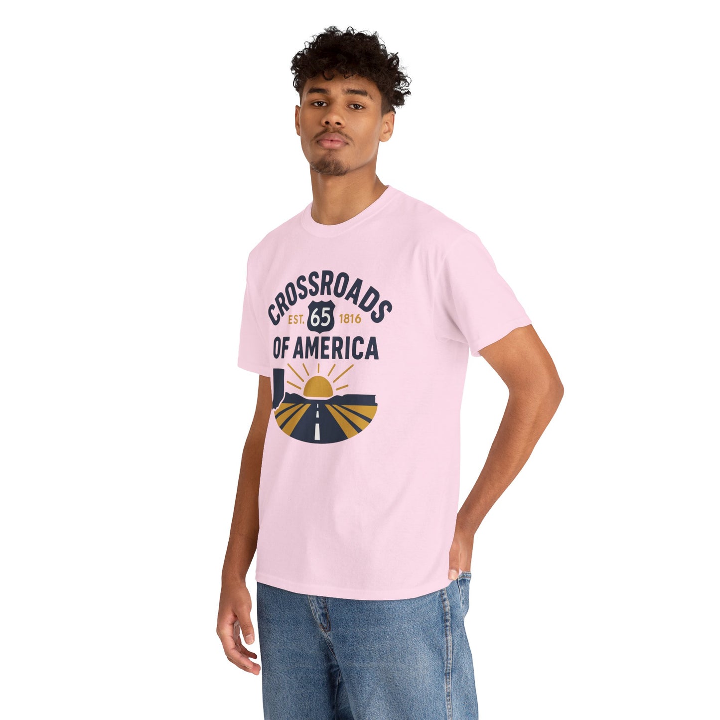 Crossroads of America Tee — Route 65 Vintage Roadtrip T‑Shirt