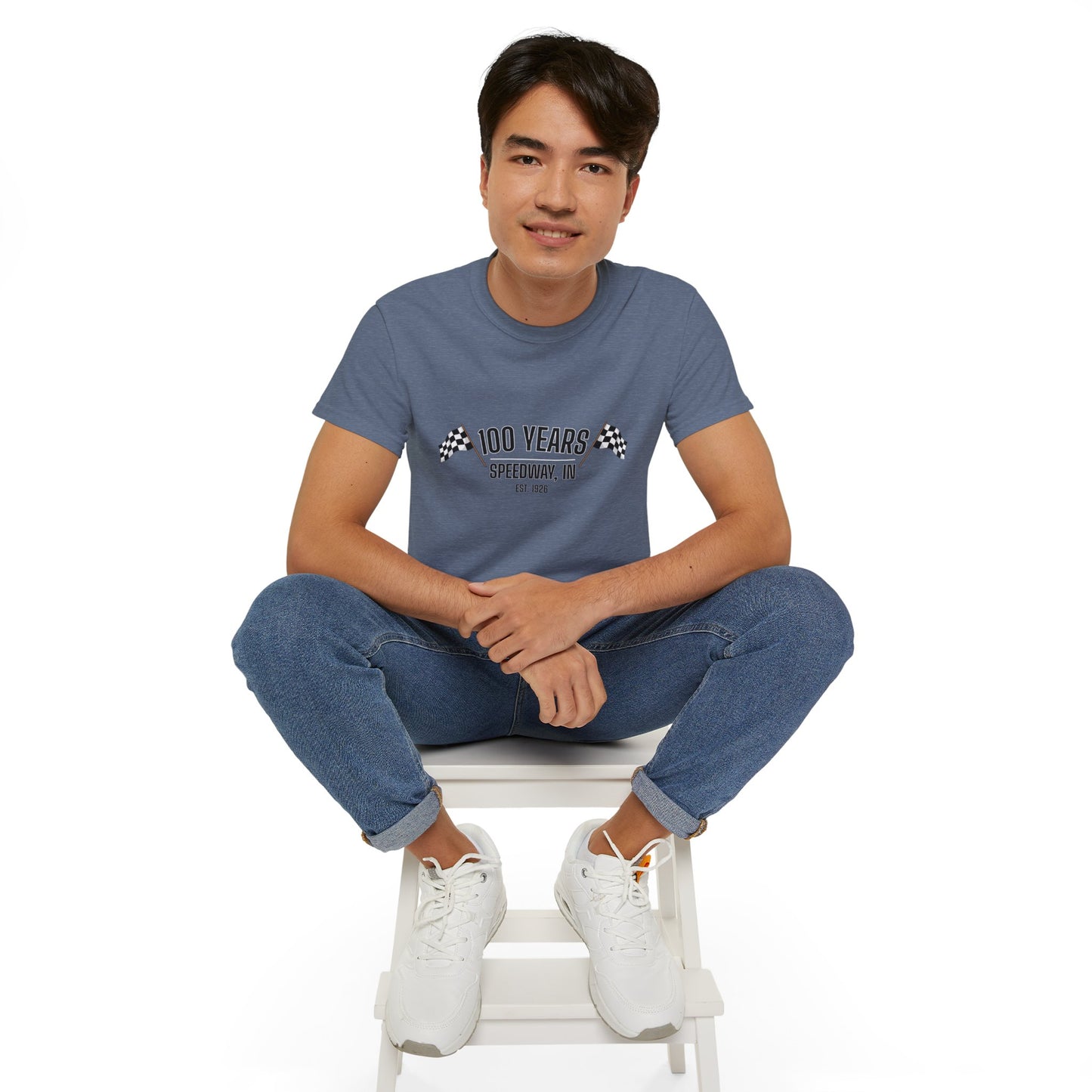 Adult 100th Anniversary - Speedway Flag Tee