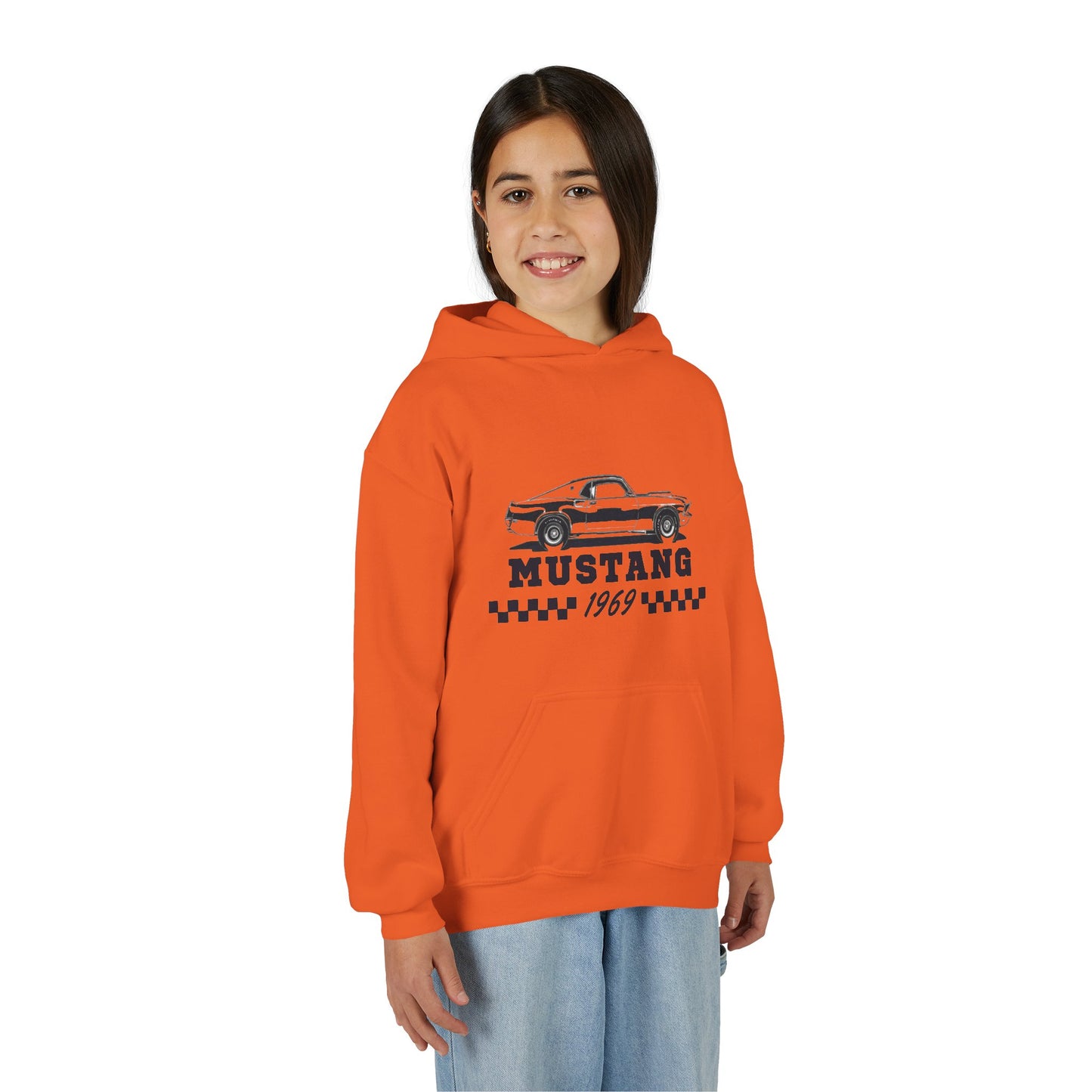 Youth Mustang 1969 Hoodie – Classic Vintage Car Pullover