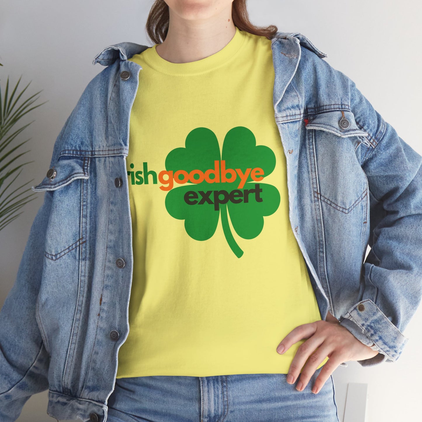 Adult St. Patrick's Day Tee — "Irish Goodbye Expert" Shamrock T-Shirt