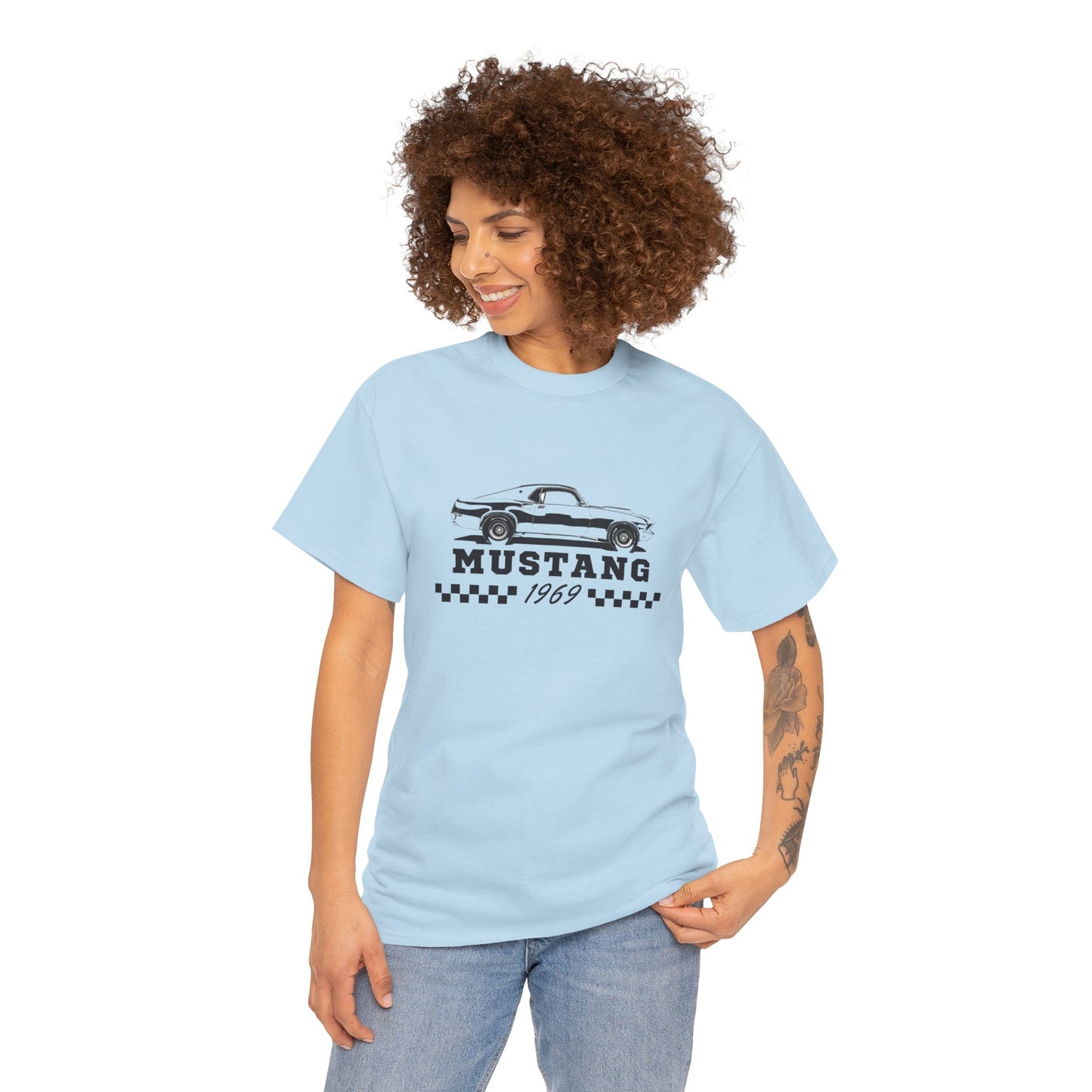 Adult Mustang 1969 Tee — Vintage Muscle Car Graphic Shirt