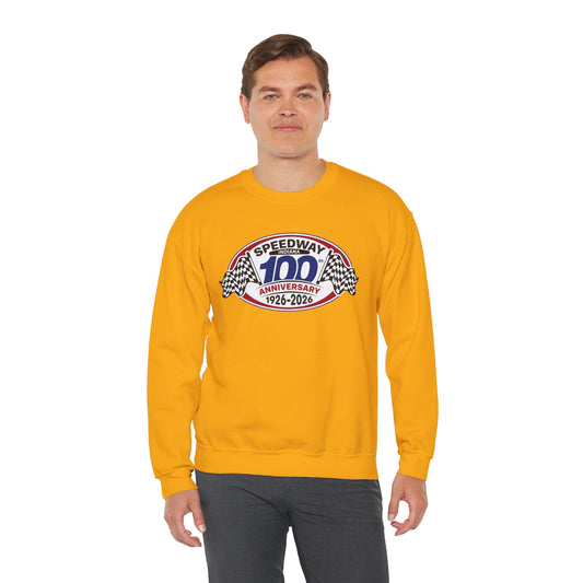 Adult Official Logo Centennial Crewneck Sweatshirt — Speedway '1926–2026'