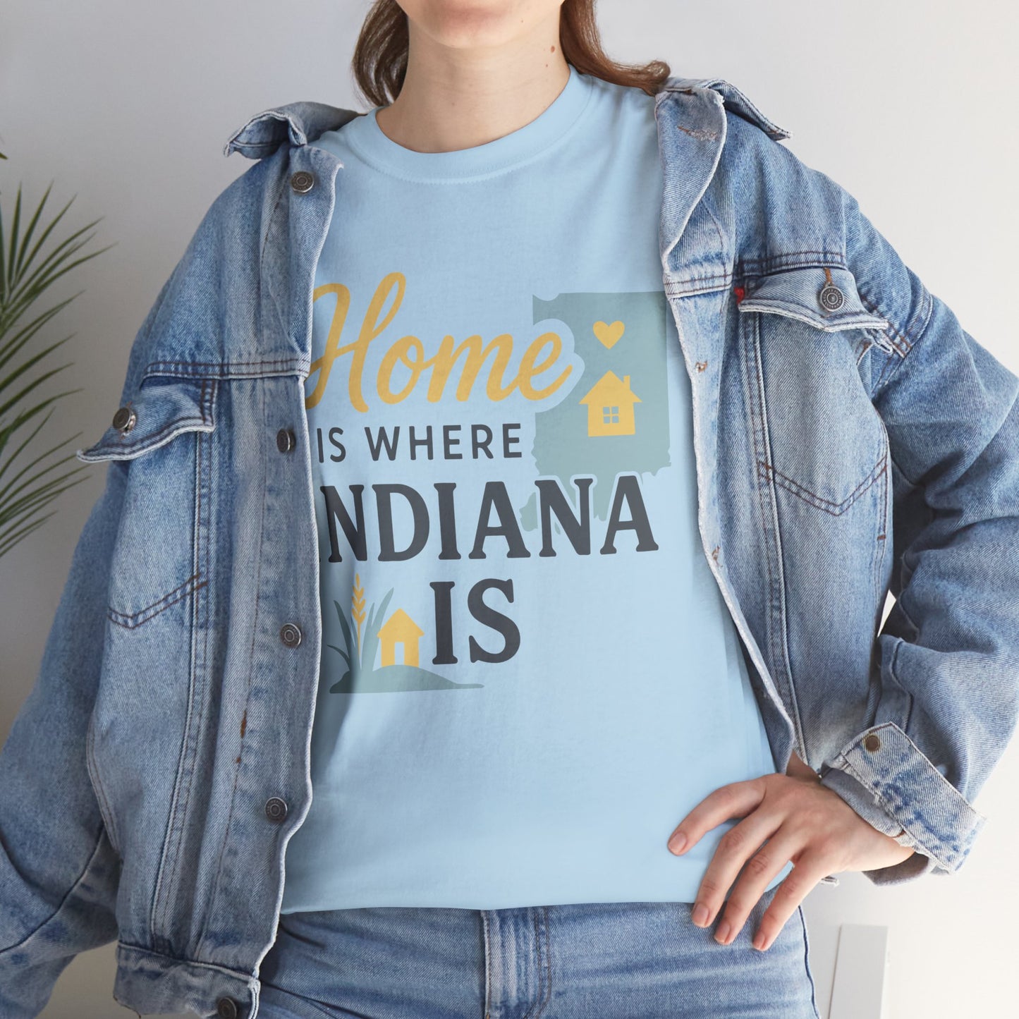 Indiana Home T-Shirt — "Home Is Where Indiana Is" State Pride Tee