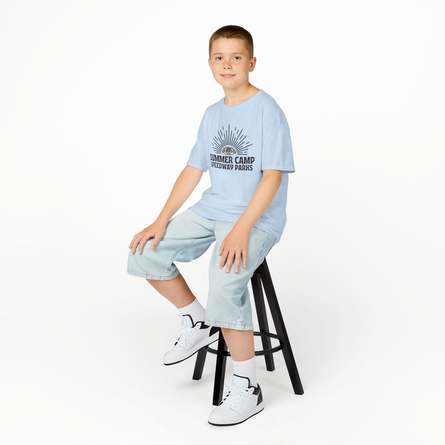 Youth Summer Camp T-Shirt - 2026 Speedway Parks Sunrise Tee