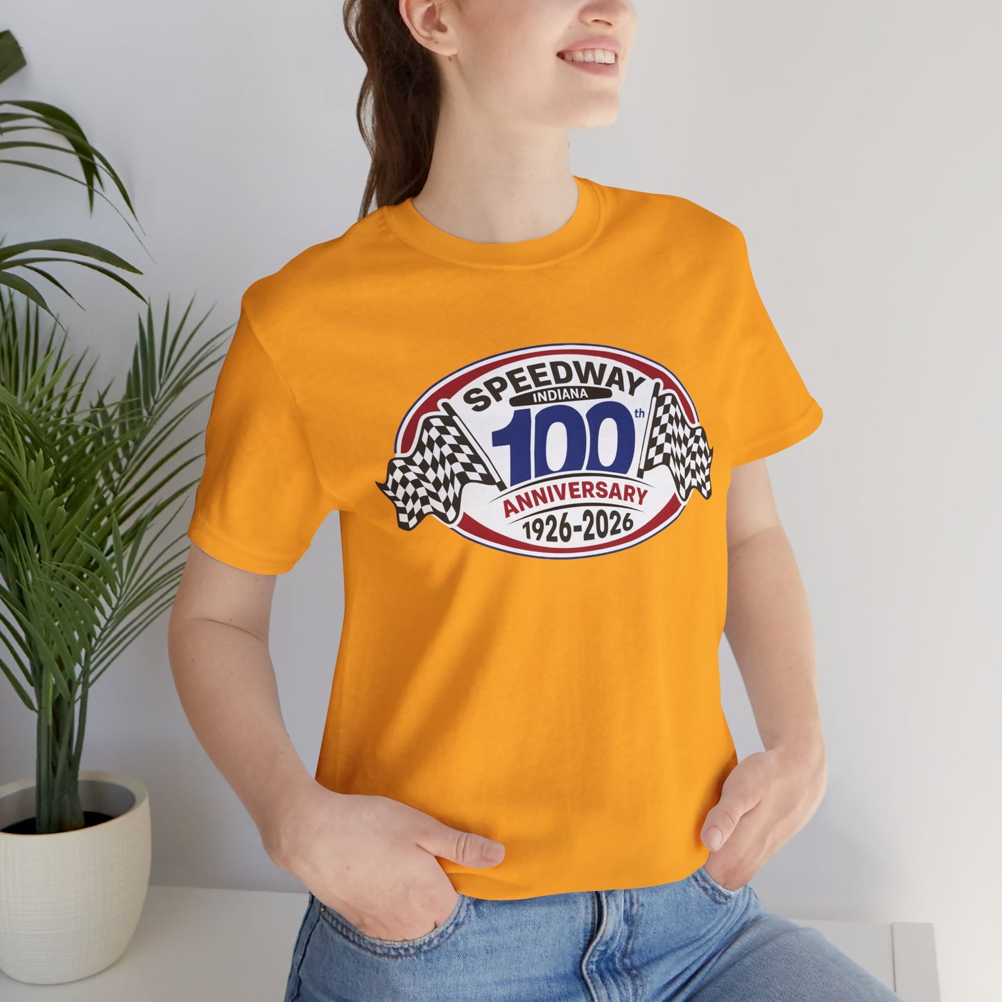 Adult Official Logo Centennial T-Shirt — Speedway '1926–2026'