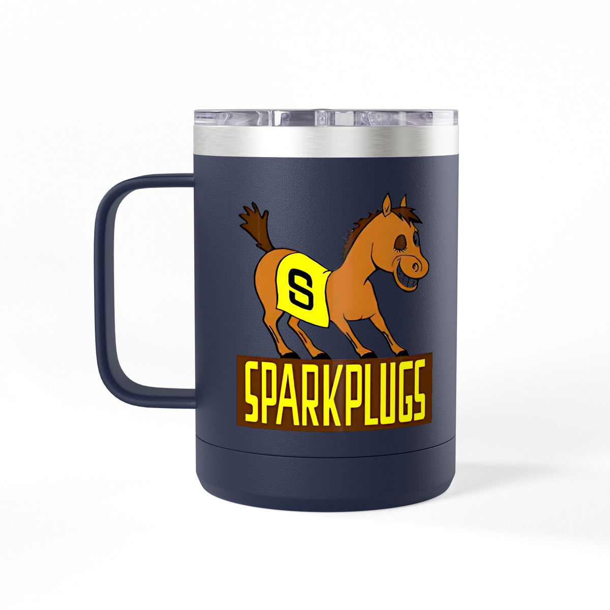 Old School Speedway Logo - 15oz Insulated Coffee Mug Tumbler with Lid