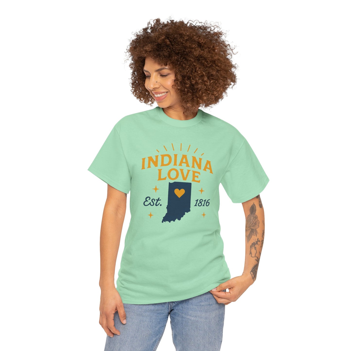 Indiana Love T-Shirt – Est. 1816 State Tee
