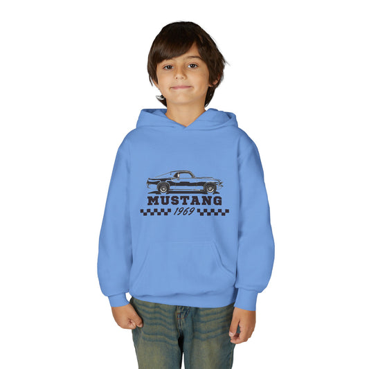 Youth Mustang 1969 Hoodie – Classic Vintage Car Pullover