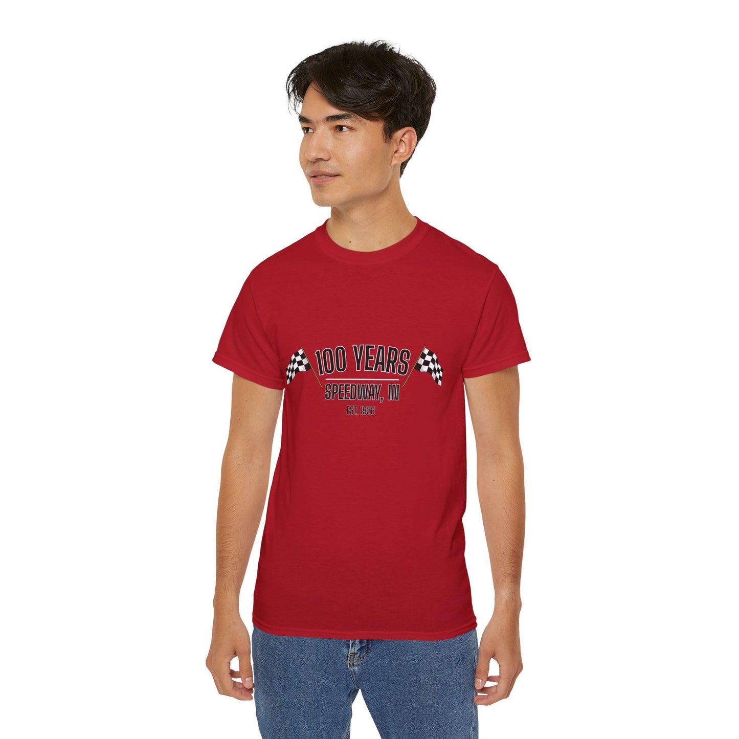 Adult 100th Anniversary - Speedway Flag Tee