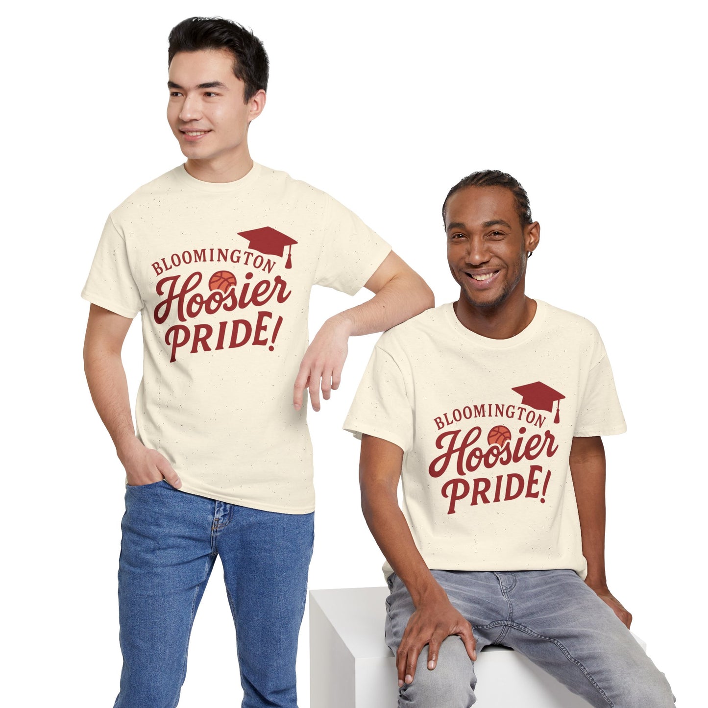 Bloomington Hoosier Pride T-Shirt — Graduation Cap College Tee