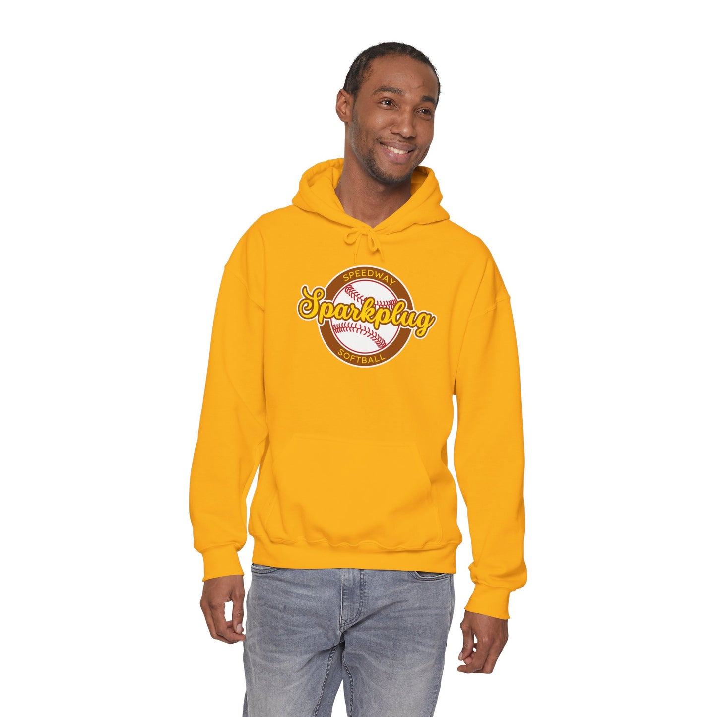 Adult Sparkplug Softball Hoodie — Vintage-Inspired Team Pullover