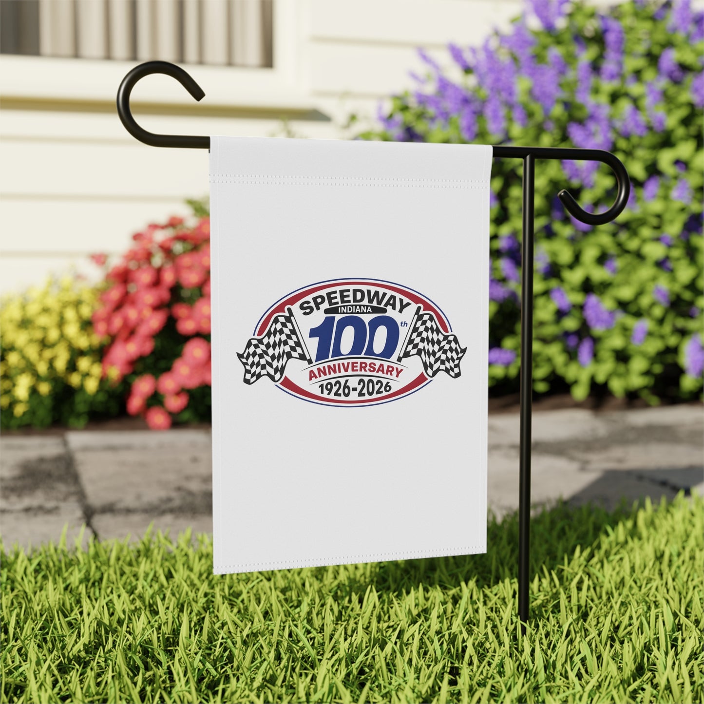 Official Logo Centennial Garden Flag — Speedway '1926–2026' (Flag only)