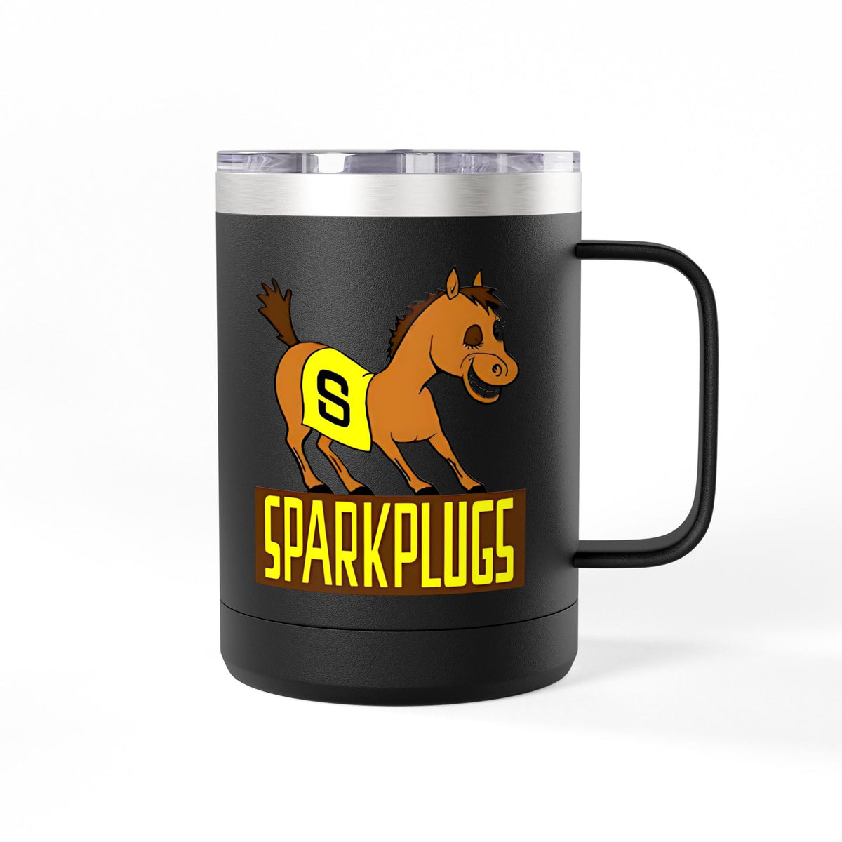 Old School Speedway Logo - 15oz Insulated Coffee Mug Tumbler with Lid