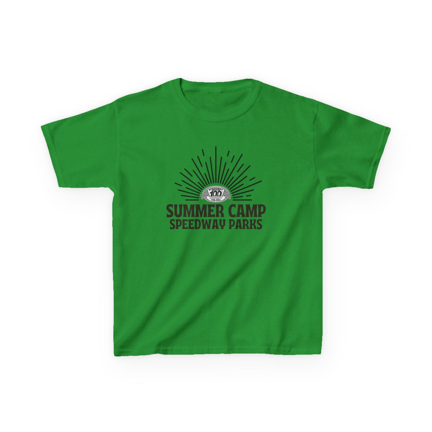 Youth Summer Camp T-Shirt - 2026 Speedway Parks Sunrise Tee