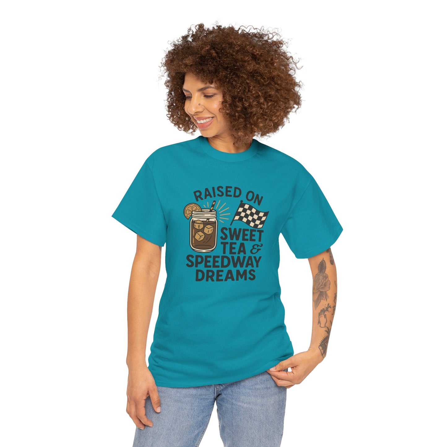 Raised on Sweet Tea & Speedway Dreams Tee