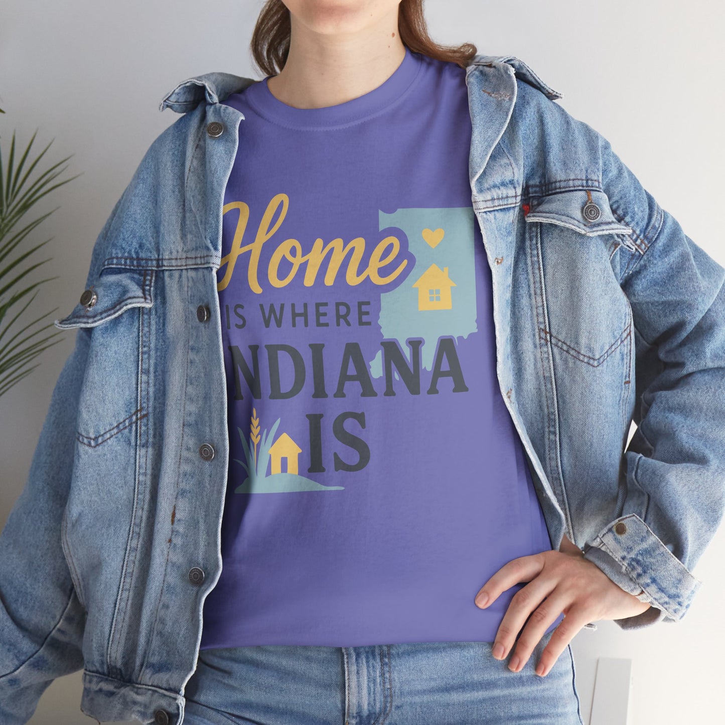 Indiana Home T-Shirt — "Home Is Where Indiana Is" State Pride Tee