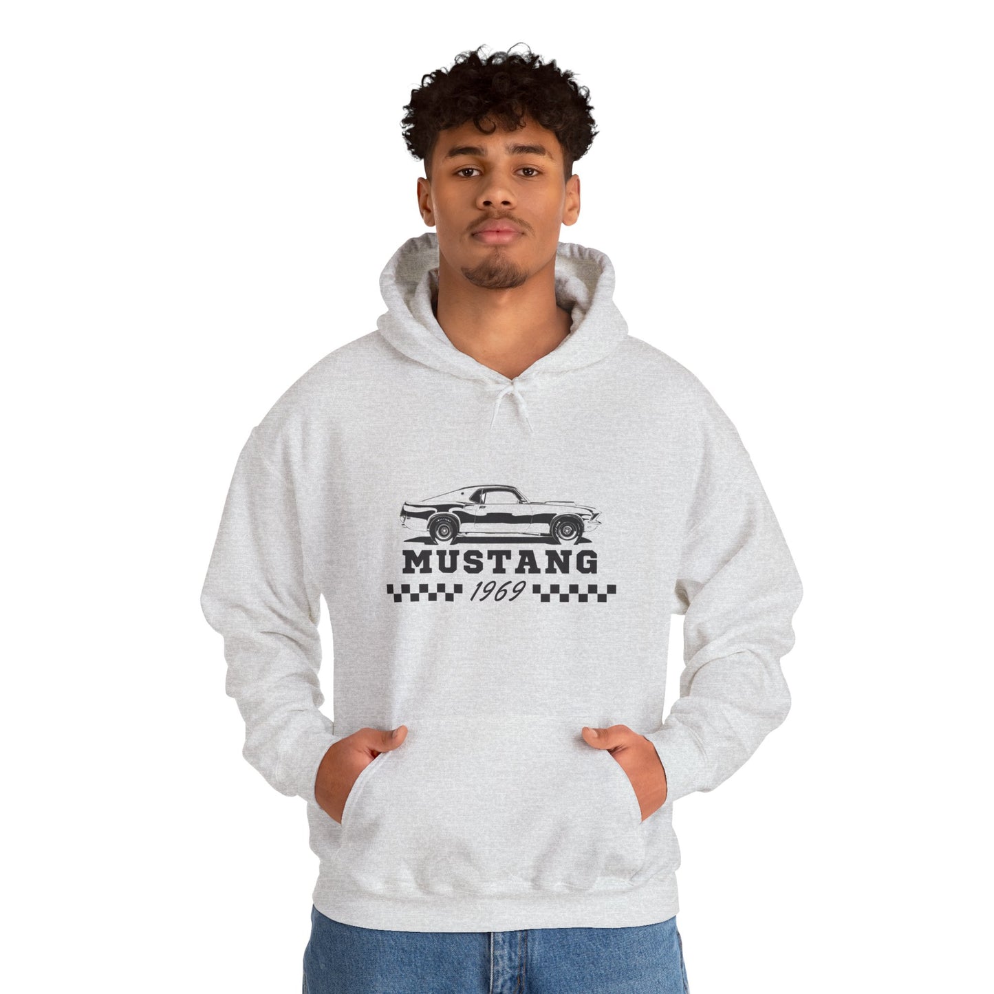 Adult Mustang 1969 Sweatshirt — Vintage Muscle Car Graphic Shirt