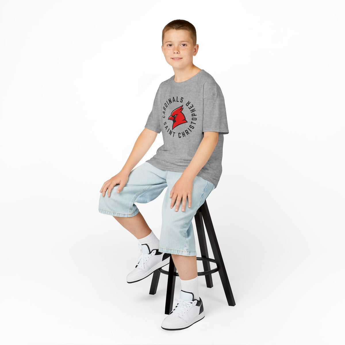 Youth Saint Christopher Cardinals Logo Tee