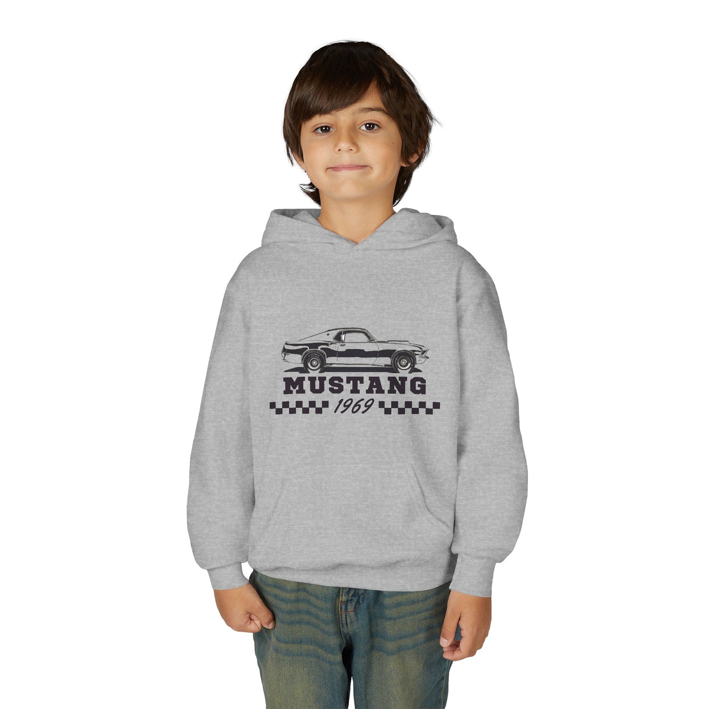 Youth Mustang 1969 Hoodie – Classic Vintage Car Pullover