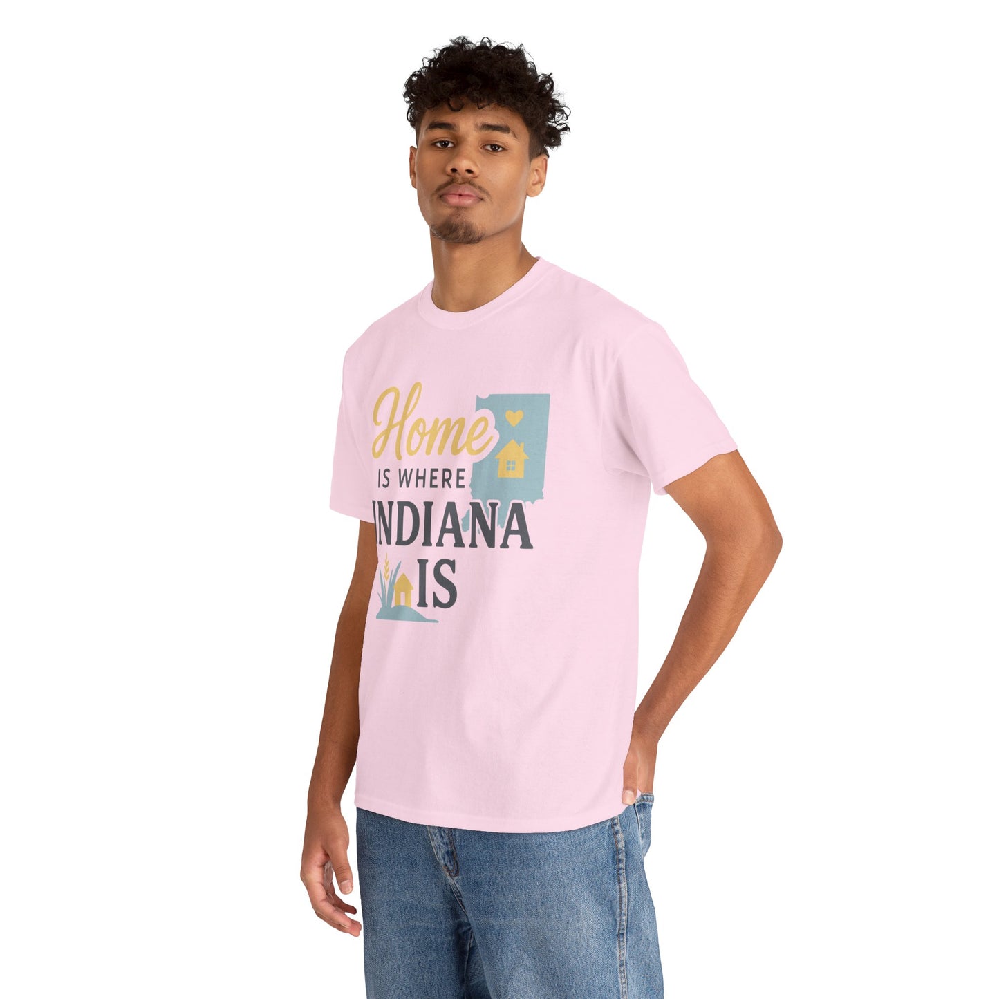 Indiana Home T-Shirt — "Home Is Where Indiana Is" State Pride Tee