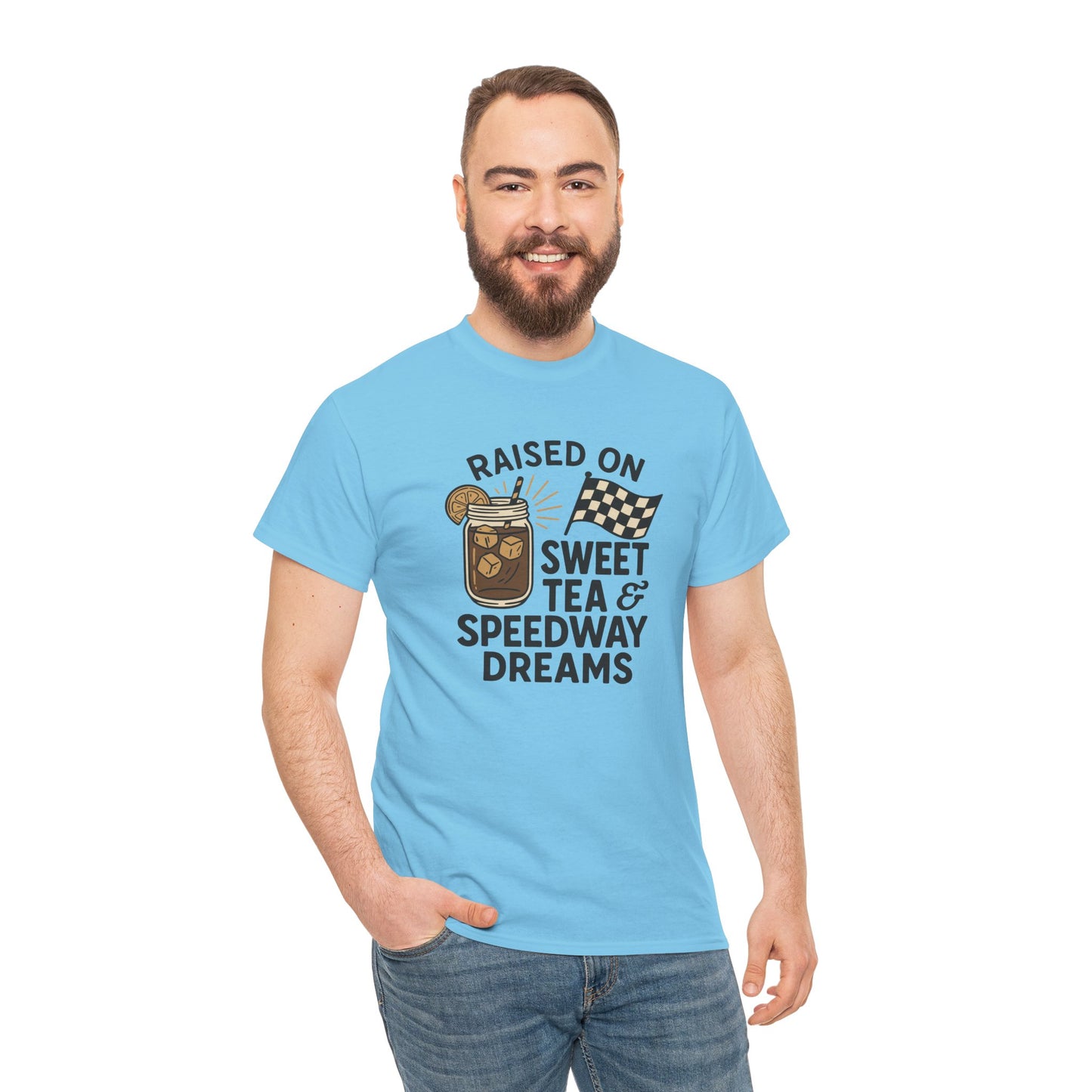 Raised on Sweet Tea & Speedway Dreams Tee