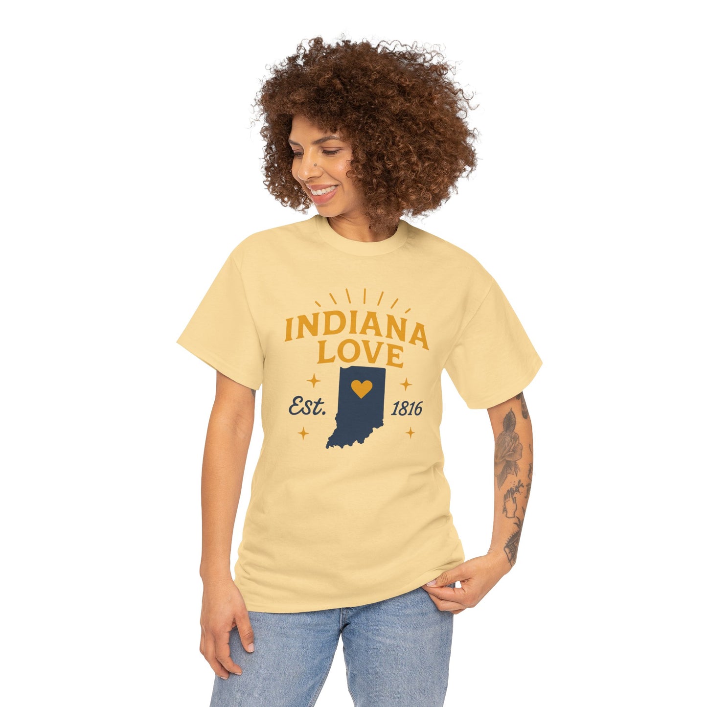 Indiana Love T-Shirt – Est. 1816 State Tee