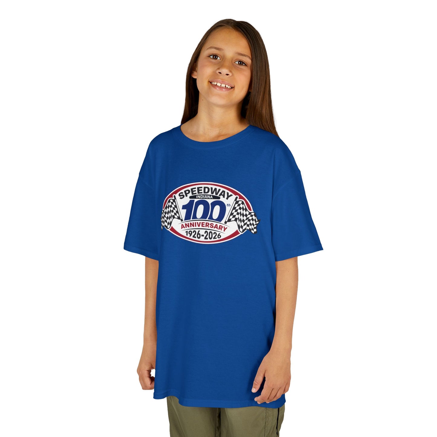 Youth Official Logo Centennial T-Shirt — Speedway '1926–2026'