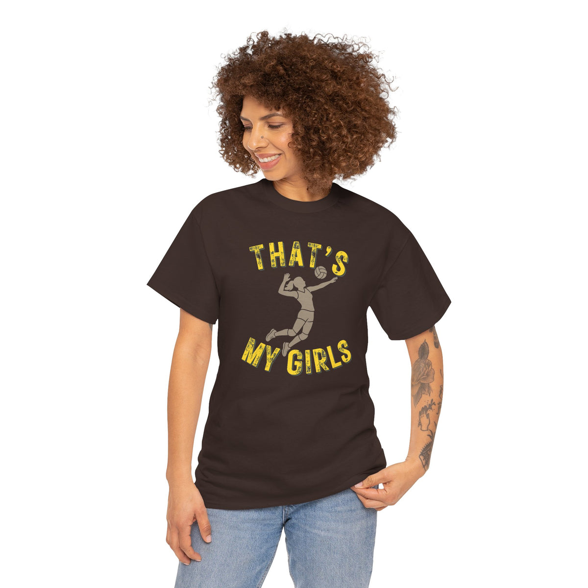That's My Girls Volleyball T-Shirt — Personalized 'TAYLOR' Back Name Tee