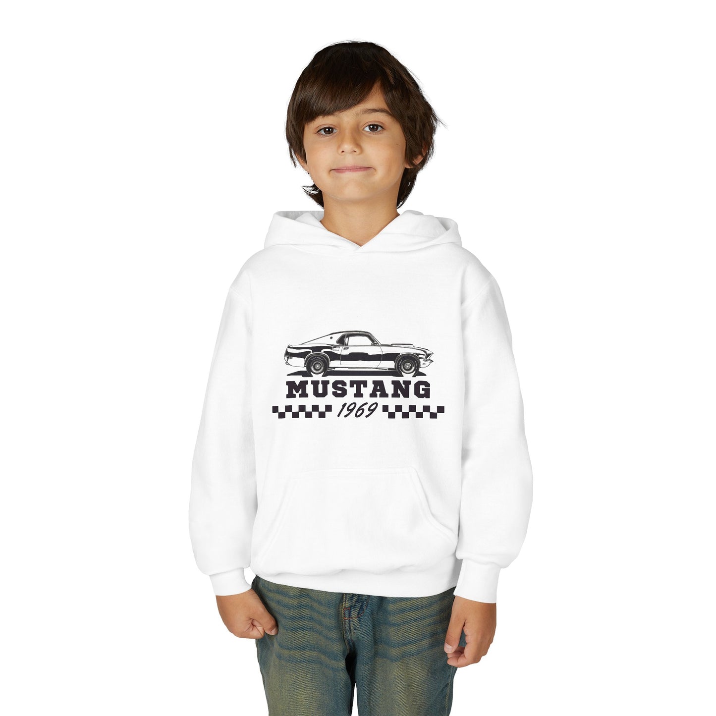 Youth Mustang 1969 Hoodie – Classic Vintage Car Pullover