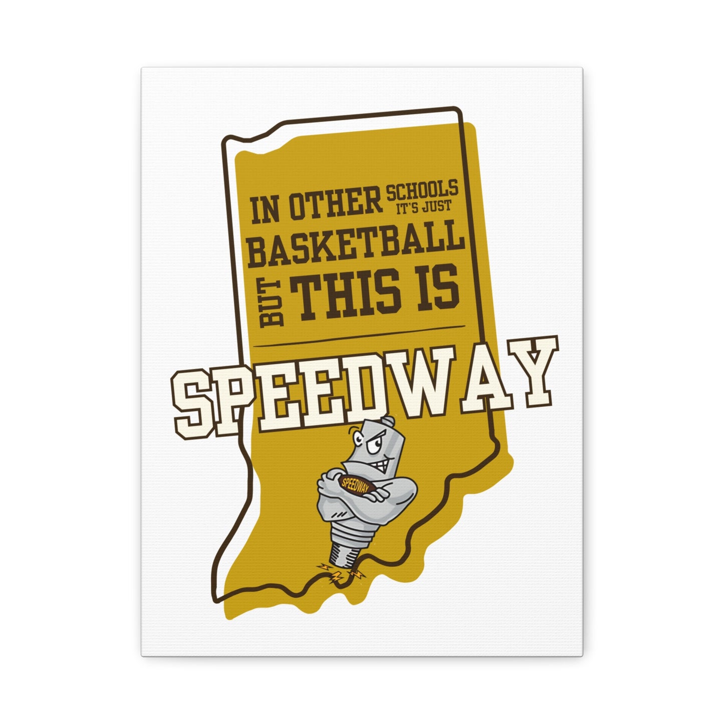 Canvas Wall Art - Speedway Basketball