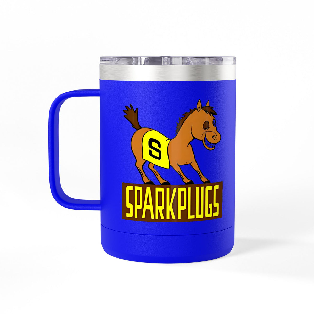 Old School Speedway Logo - 15oz Insulated Coffee Mug Tumbler with Lid