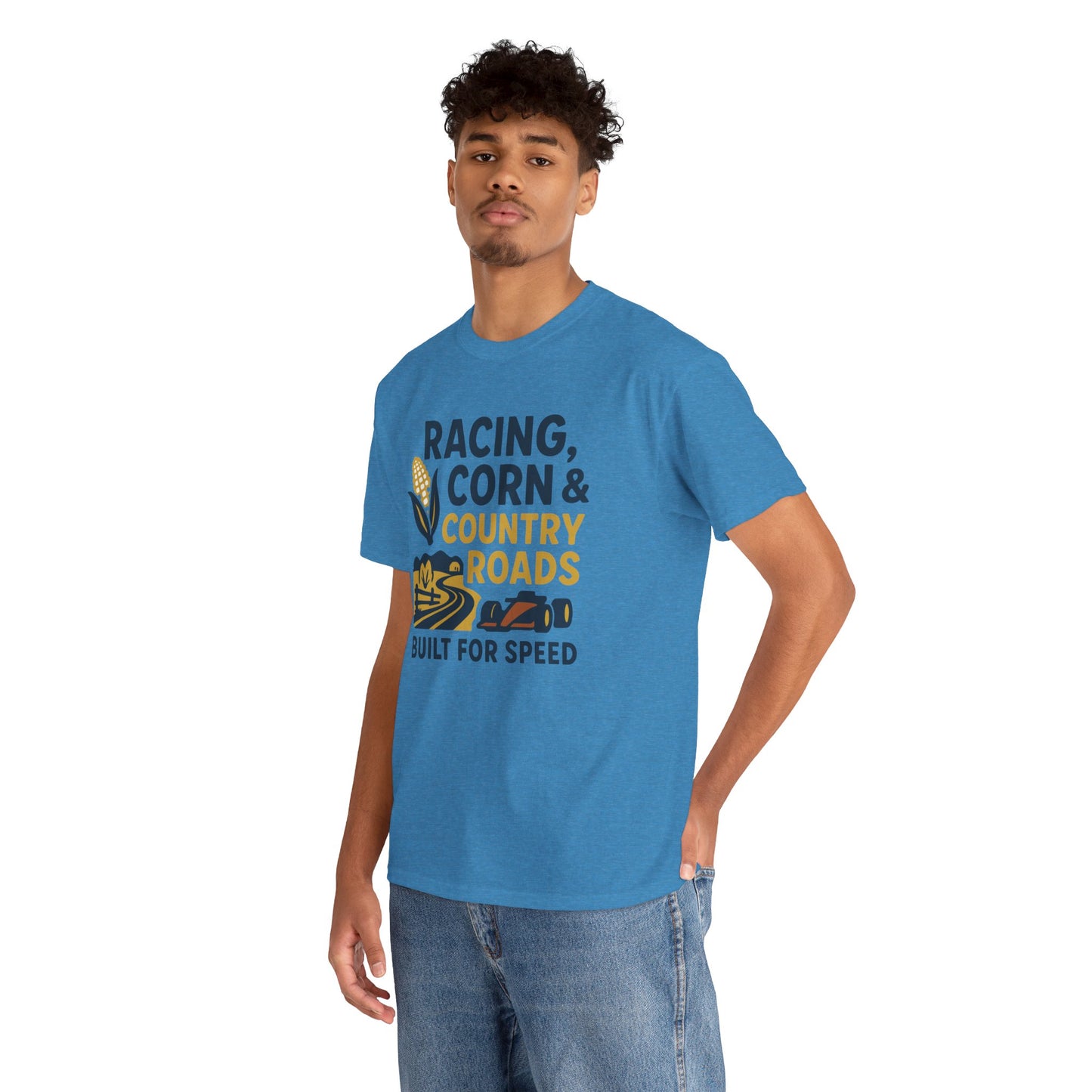 Racing, Corn & Country Roads T-Shirt – Built for Speed Tee