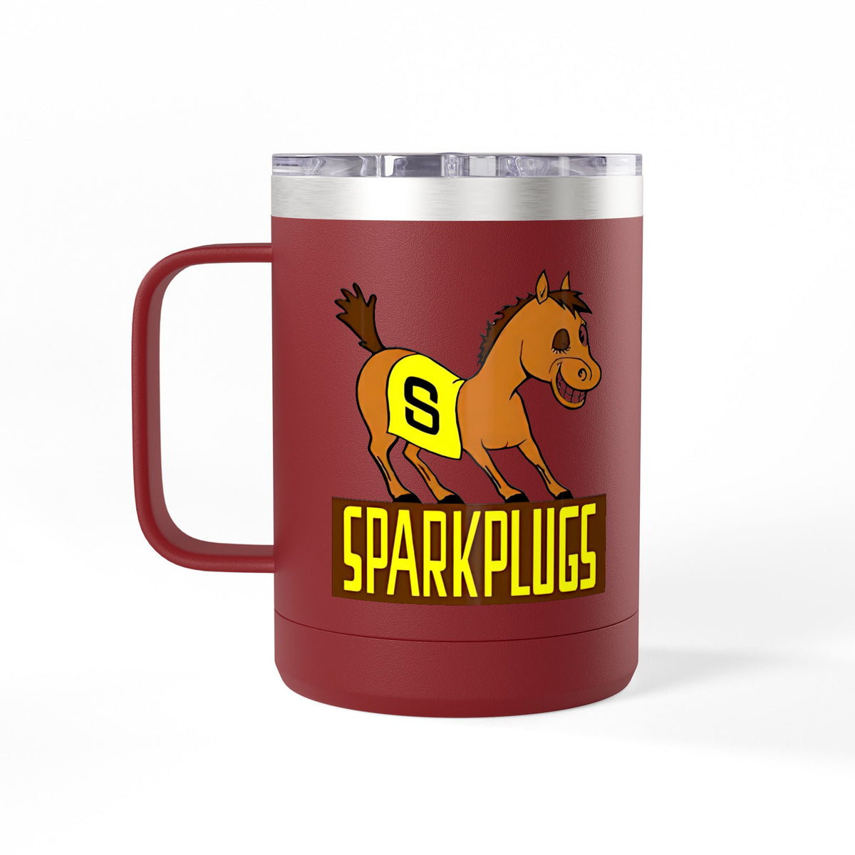 Old School Speedway Logo - 15oz Insulated Coffee Mug Tumbler with Lid