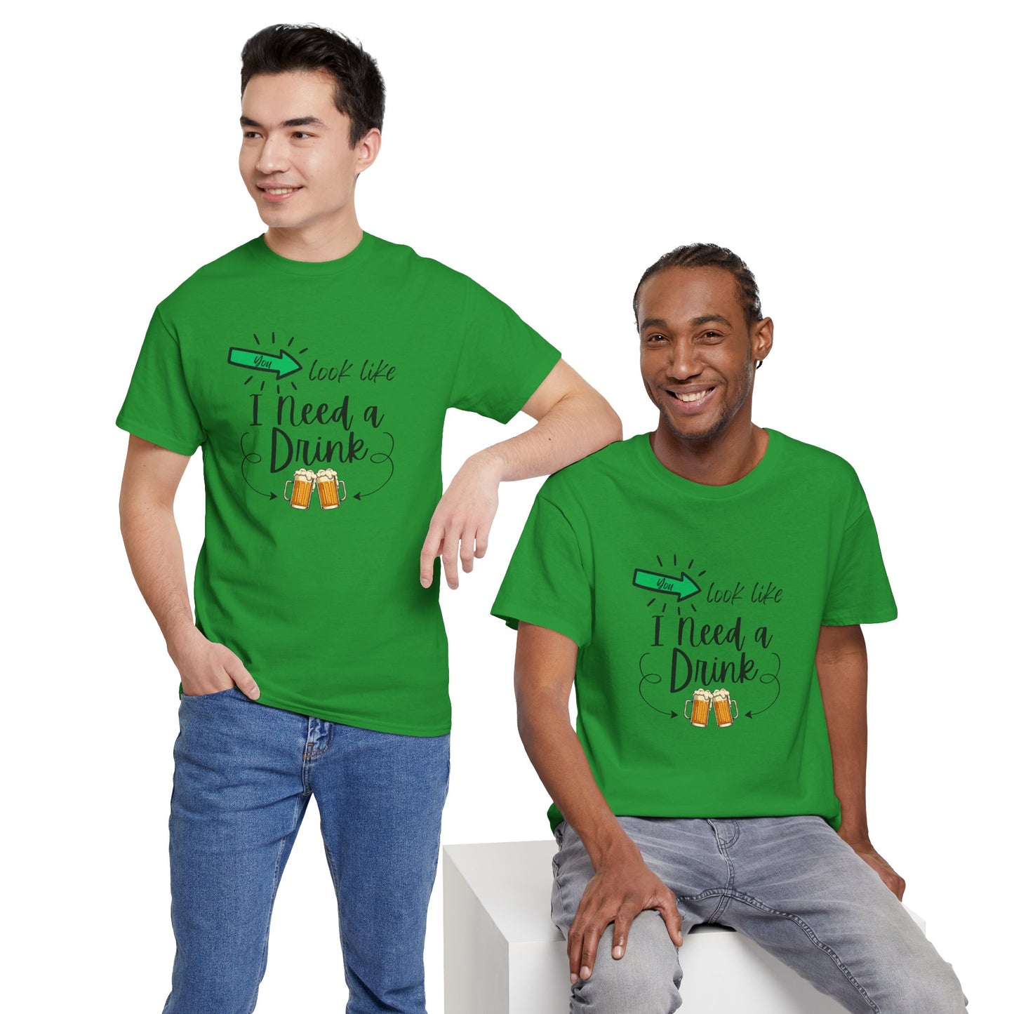 Adult I Need a Drink T-Shirt — Funny Graphic Tee