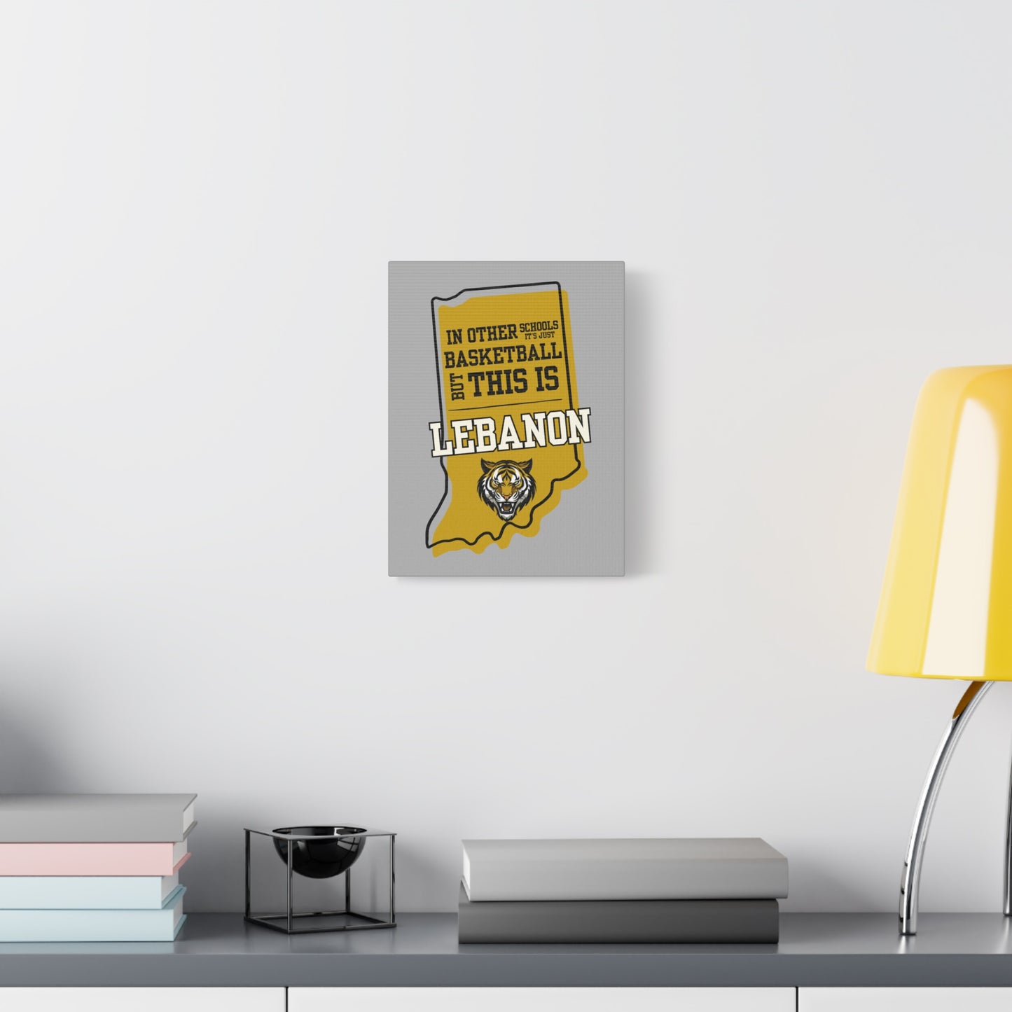 Canvas Wall Art - Lebanon Tigers Basketball