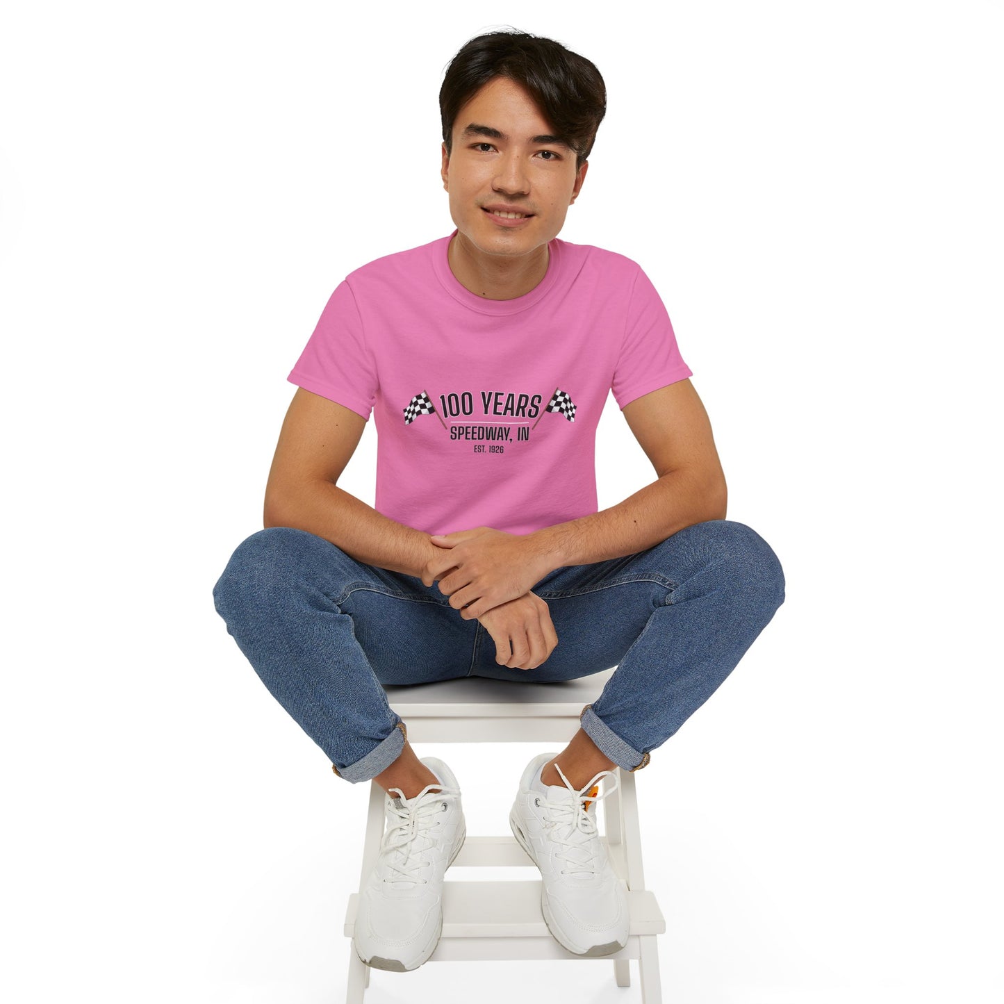 Adult 100th Anniversary - Speedway Flag Tee