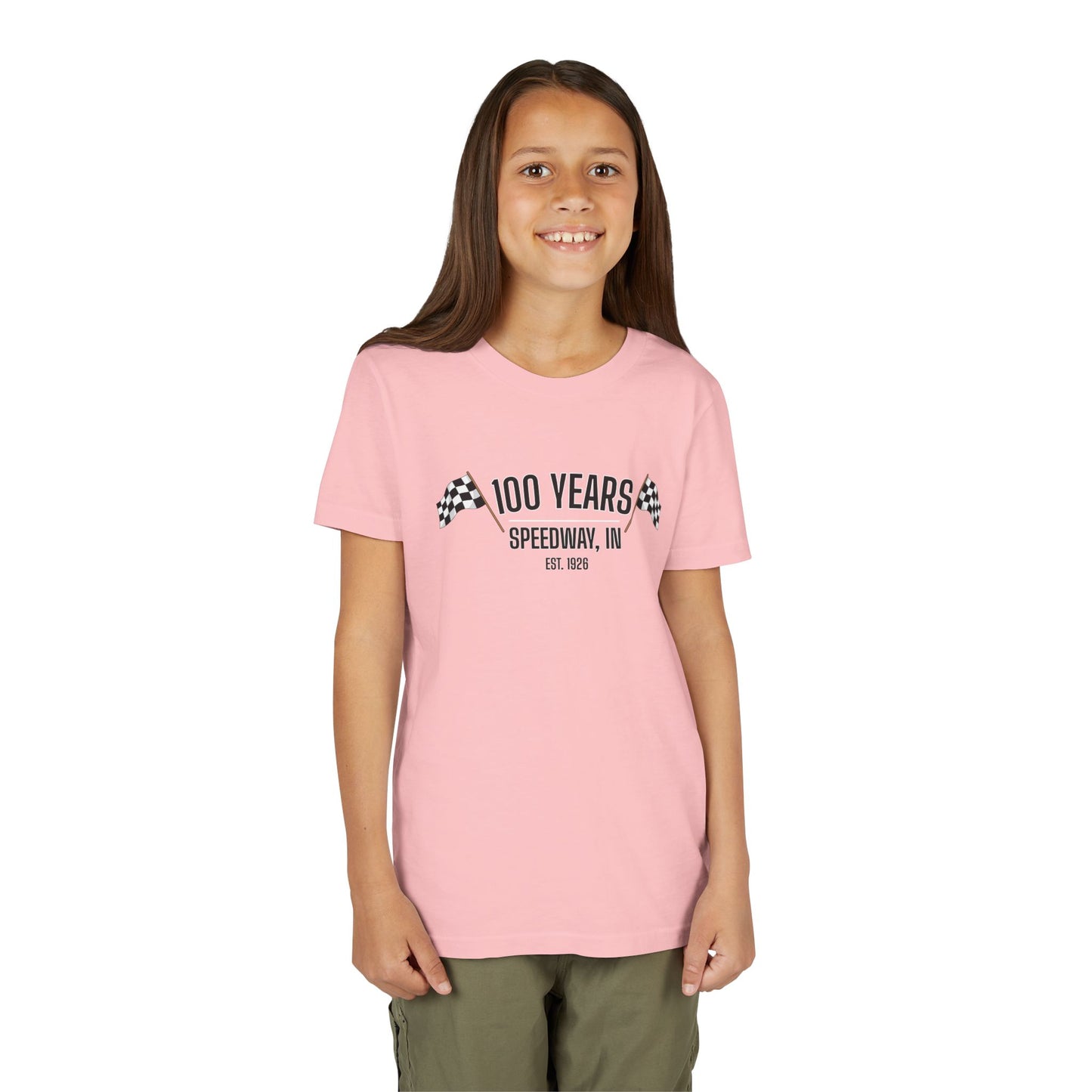 Youth 100th Anniversary - Speedway Flag Tee