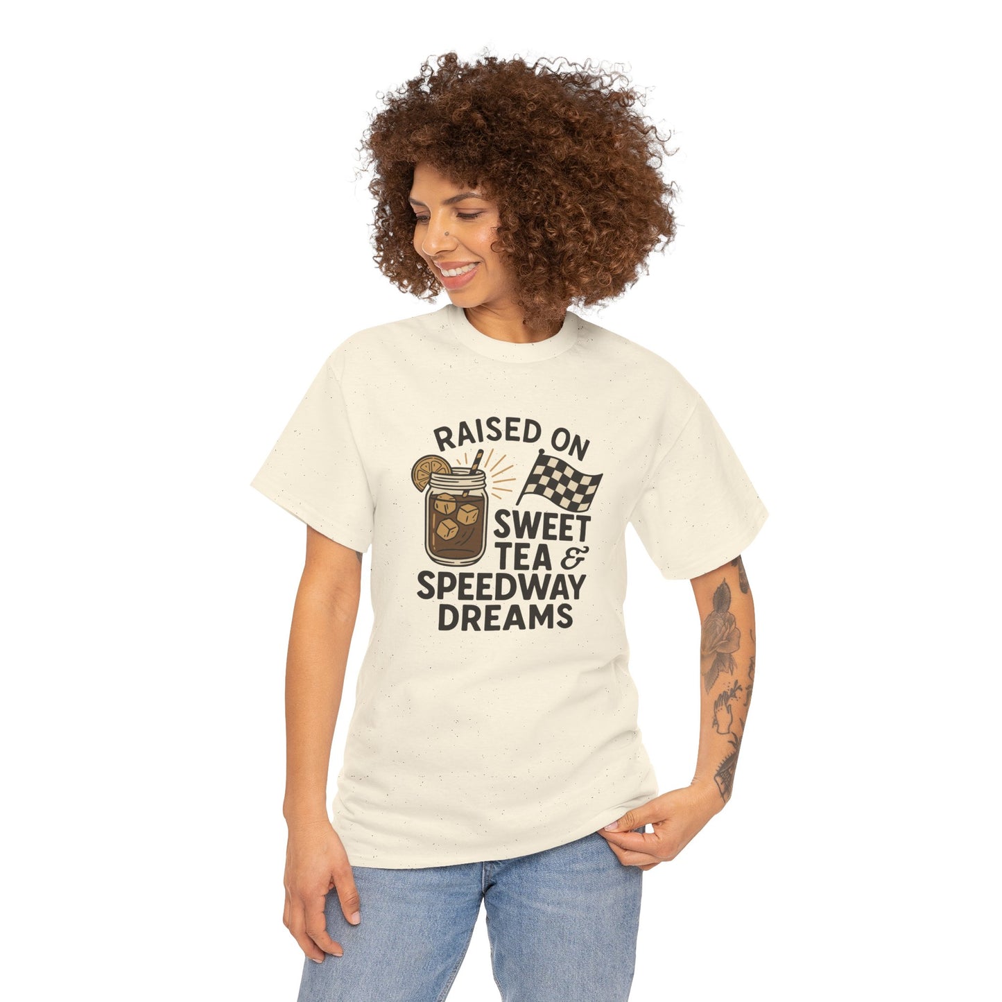 Raised on Sweet Tea & Speedway Dreams Tee