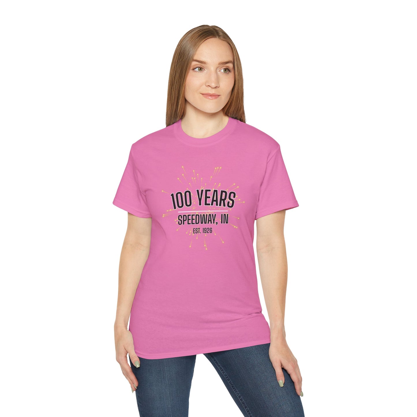 Adult 100th Anniversary - Speedway Firework Tee