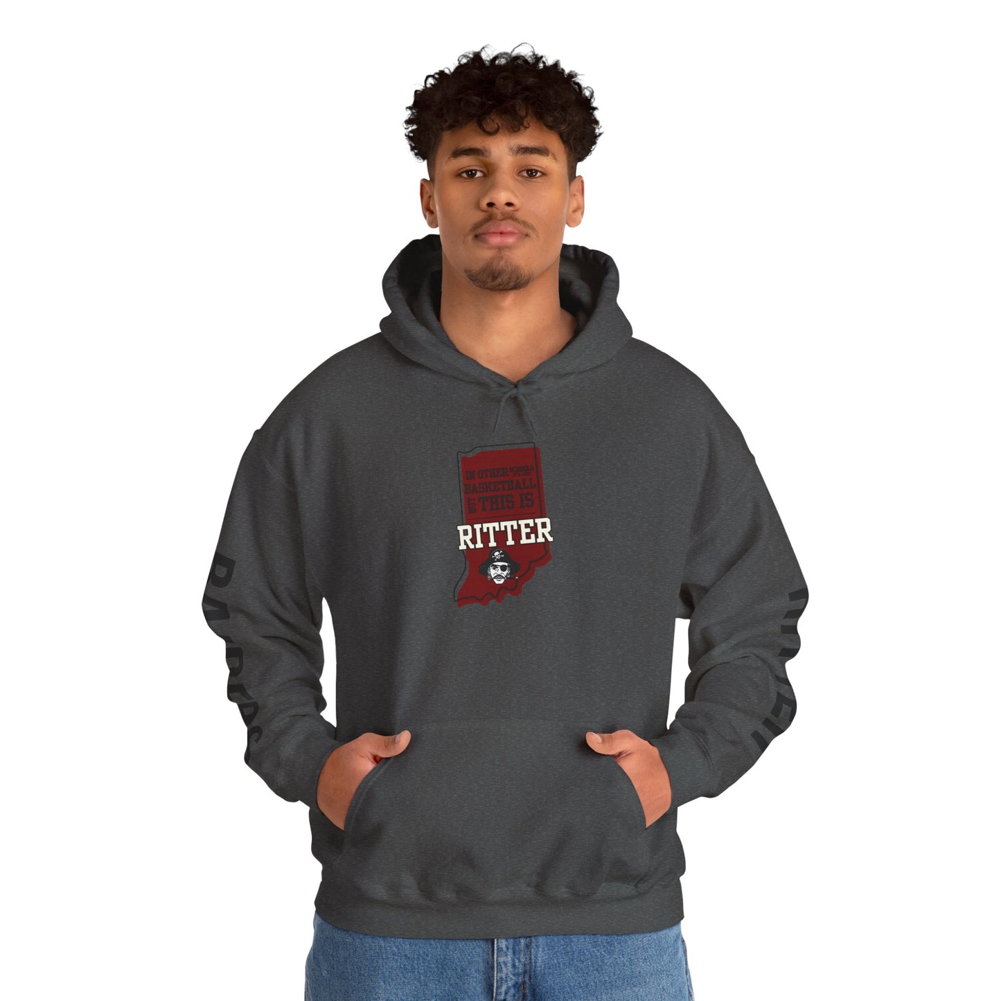 Adult Hoodie - Ritter Raiders Basketball