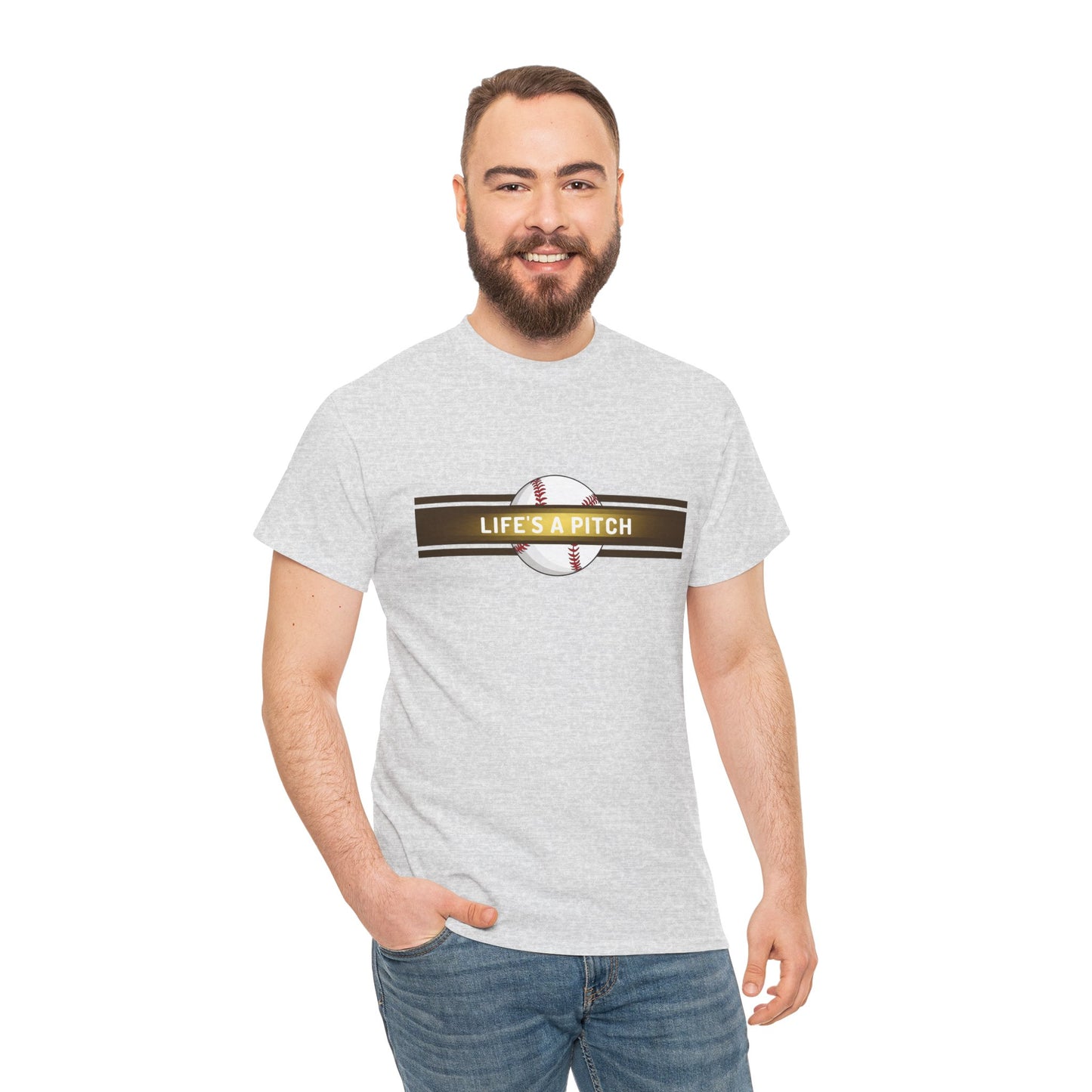 Baseball 'Life's a Pitch' T-Shirt