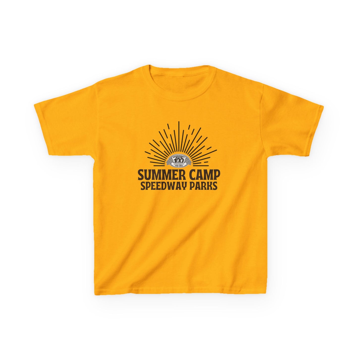 Youth Summer Camp T-Shirt - 2026 Speedway Parks Sunrise Tee