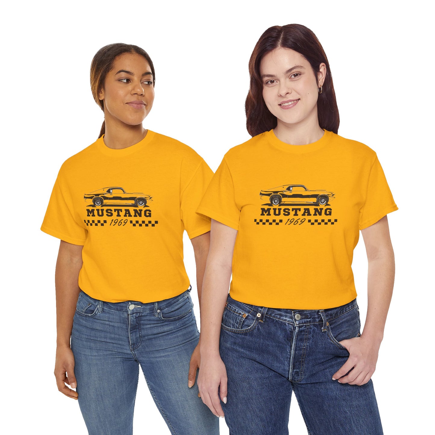 Adult Mustang 1969 Tee — Vintage Muscle Car Graphic Shirt