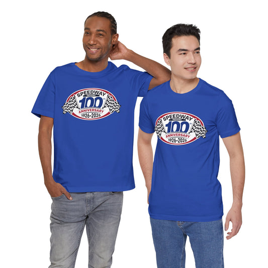 Adult Official Logo Centennial T-Shirt — Speedway '1926–2026'