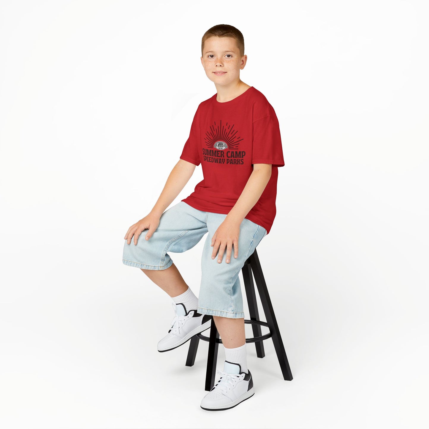 Youth Summer Camp T-Shirt - 2026 Speedway Parks Sunrise Tee