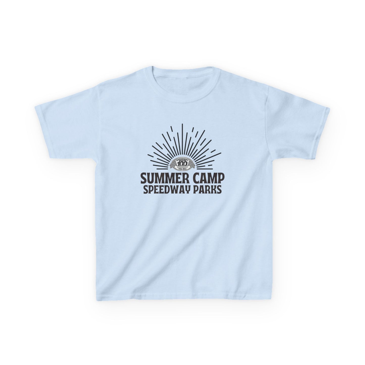 Youth Summer Camp T-Shirt - 2026 Speedway Parks Sunrise Tee