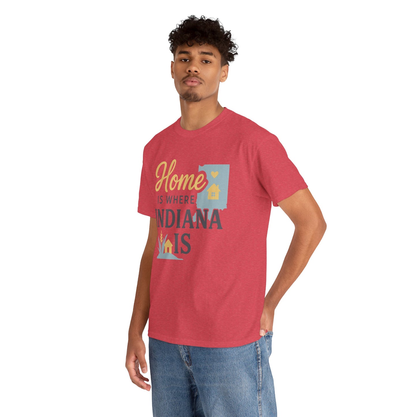 Indiana Home T-Shirt — "Home Is Where Indiana Is" State Pride Tee