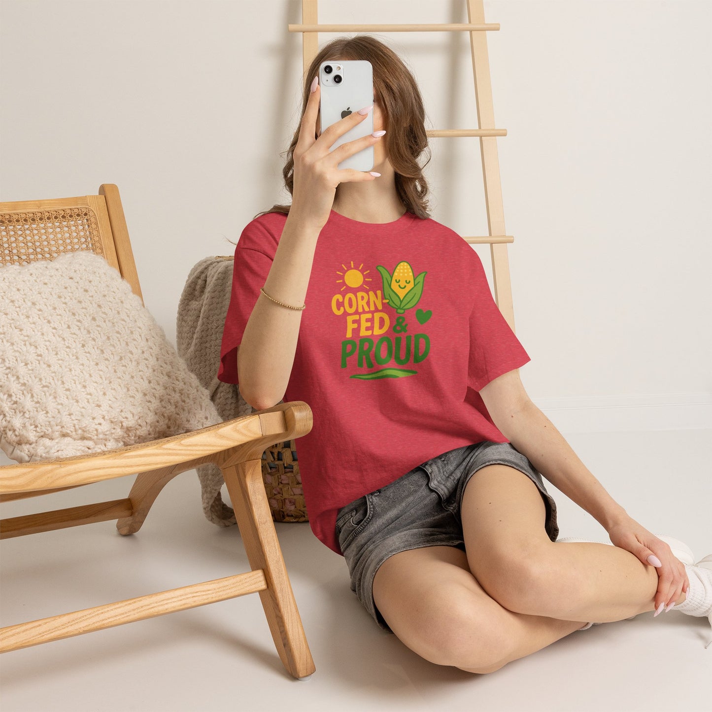 Corny Fed & Proud T-Shirt — Cute Corn Pride Graphic Tee for Farmers & Gardeners